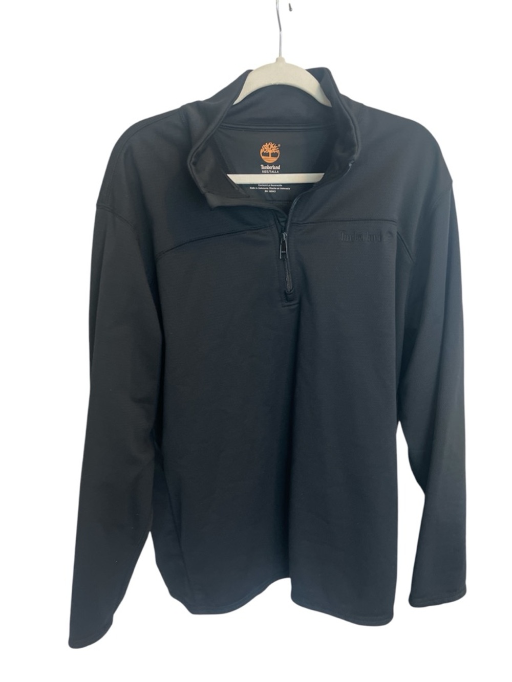 Timberland Men’s Black Lightweight Quarter-Zip Shirt Jacket